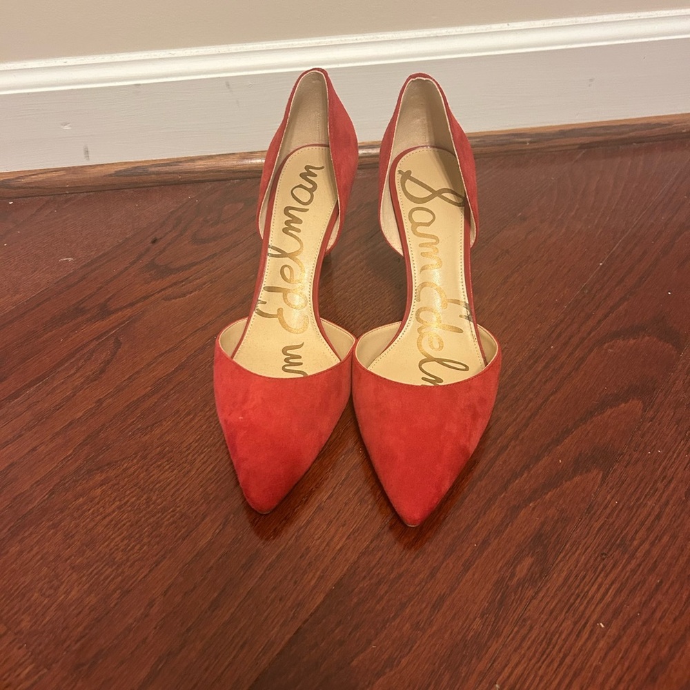 Sam Edelman Red Pointed Toe Heels
